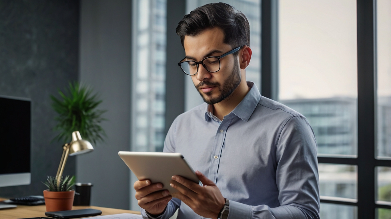 Financial professionals at work